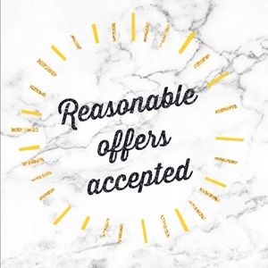 Accepting reasonable offers! 🥰